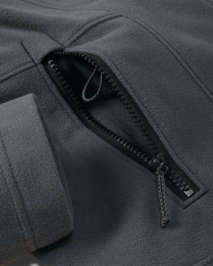 Women's Border Fleece Full Zip | Gunmetal